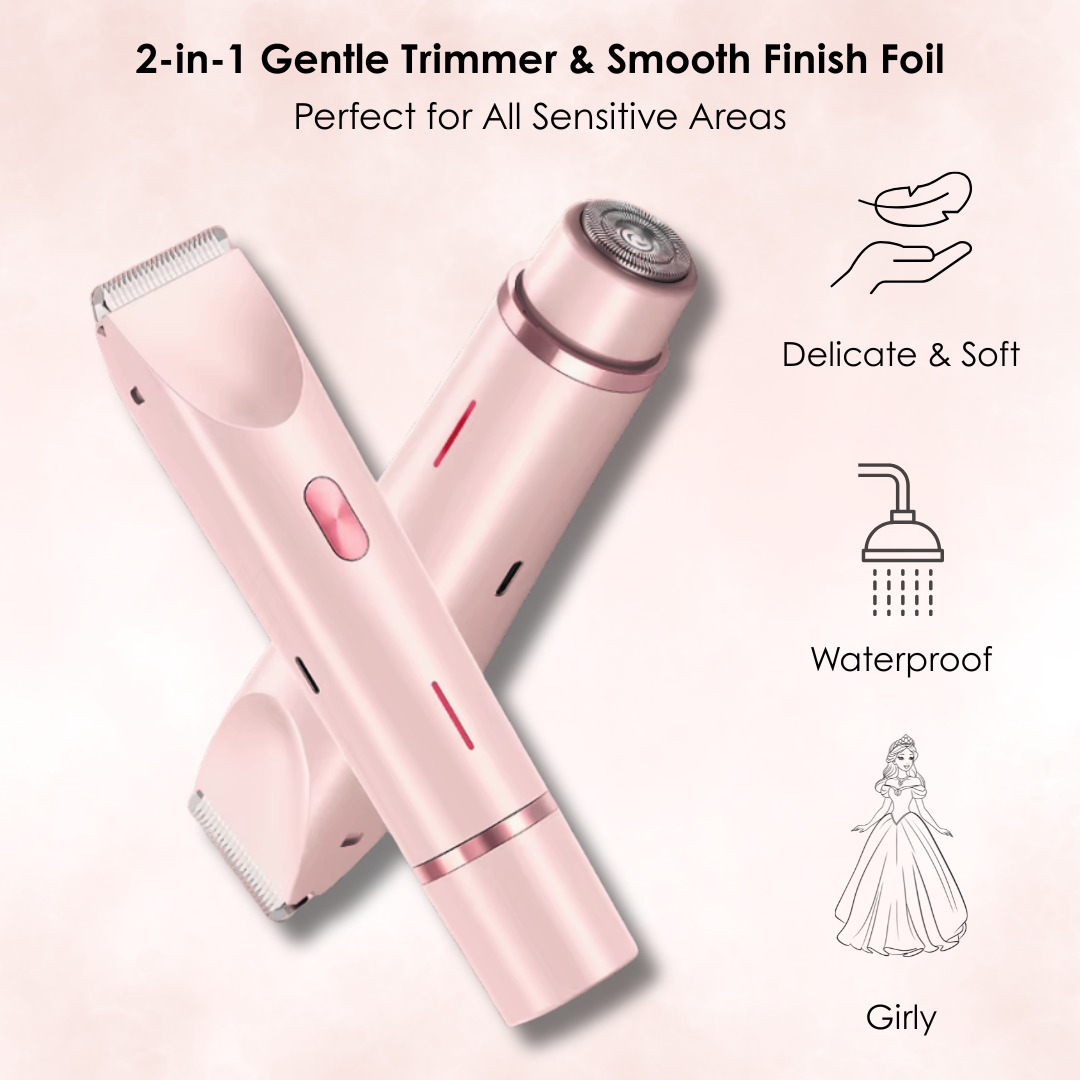 PeachBuzz™ Gentle 2-in-1 Trimmer & Smooth Finish Shaver