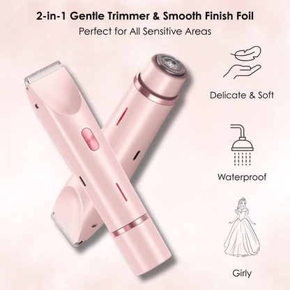 PeachBuzz™ Gentle 2-in-1 Trimmer & Smooth Finish Shaver